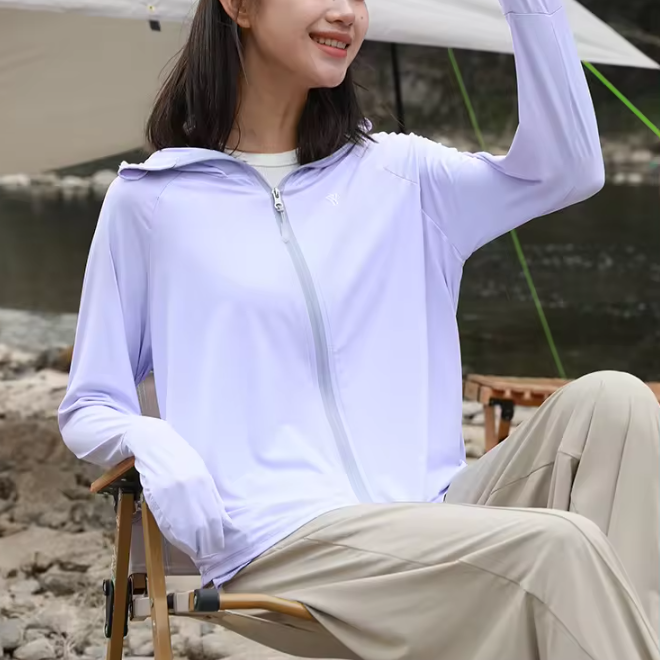 Thin UV Protection Ice Silk UPF50+ Sunscreen Clothing