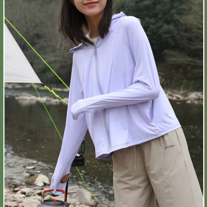 Thin UV Protection Ice Silk UPF50+ Sunscreen Clothing