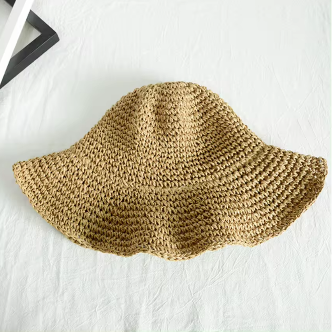 Foldable Woven Straw Hat