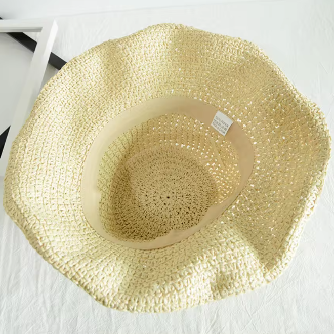 Foldable Woven Straw Hat