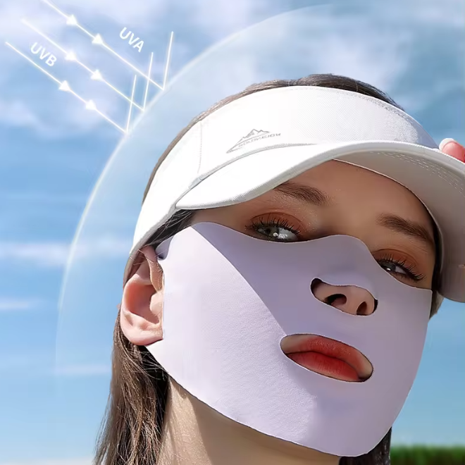 Outdoor Sunscreen Reusable Washable UV Protection Face Cover