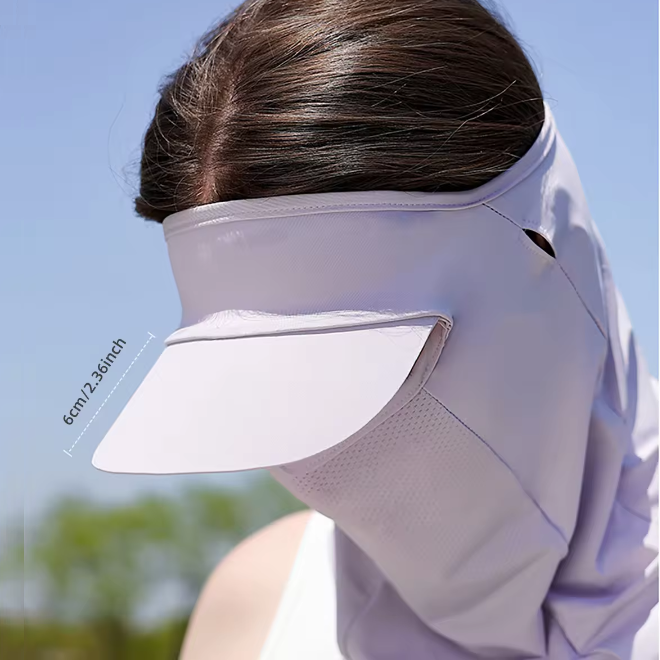 Ice Silk Summer Full Face Summer Sunscreen Bluetooth Mask With A Hat