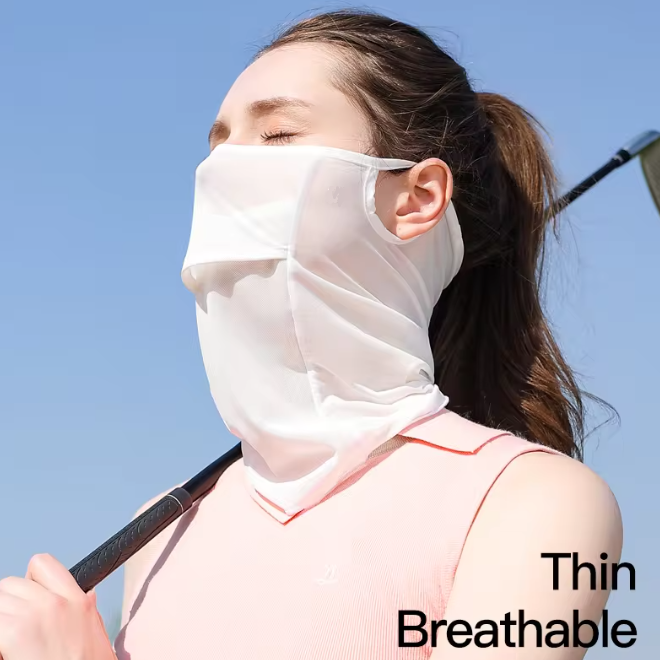 Cooling Bandanas With Ear Loops Summer Outdoor Activities UV Protection Face Mask