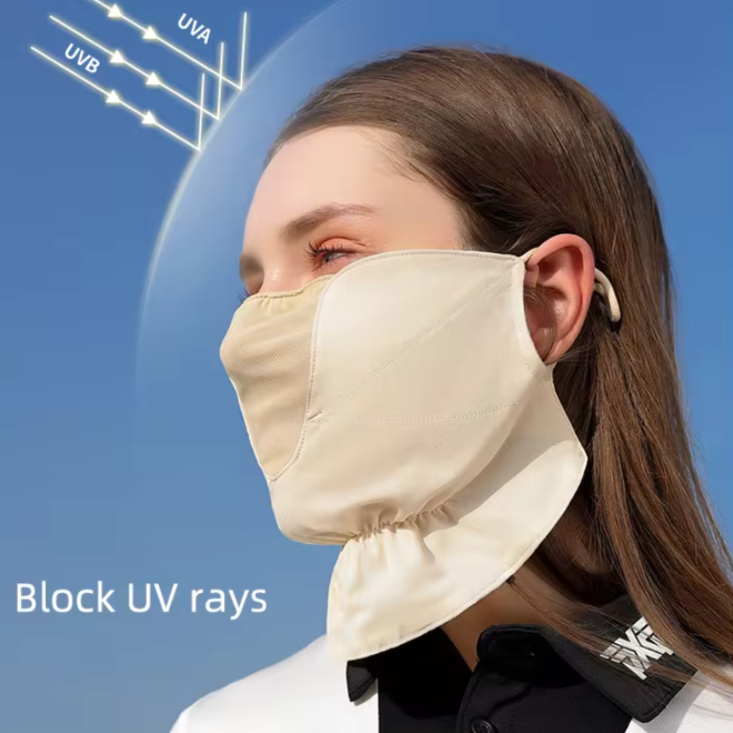 Sunscreen Neck Protector Comfortable Lightweight Chiffon Mask