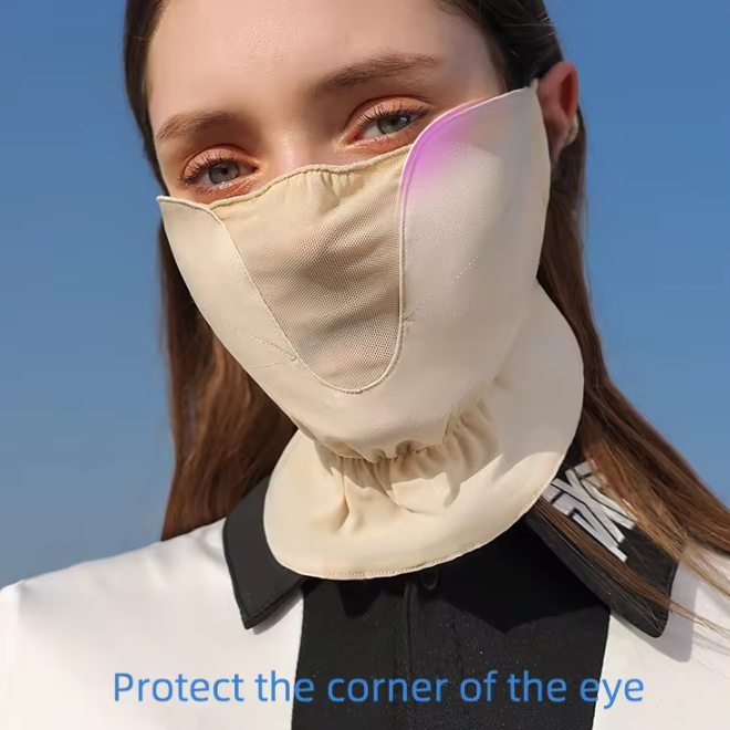 Sunscreen Neck Protector Comfortable Lightweight Chiffon Mask