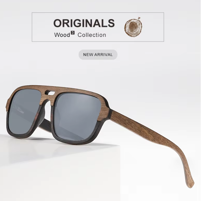 High Quality Polarized Wooden Sunglasses