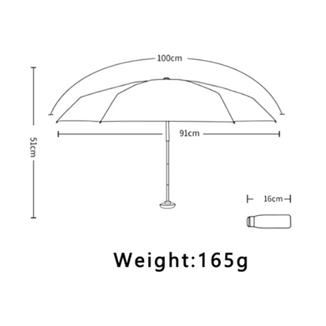 Women Summer Foldable High End Umbrella